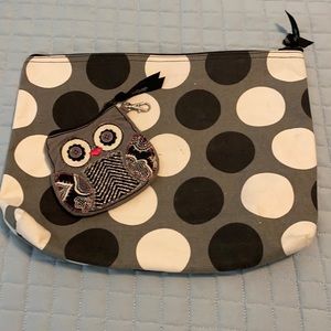 Thirty-one waterproof zipper bag and Owl change purse